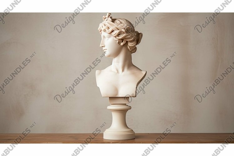 elegant pedestal biege background example image 1