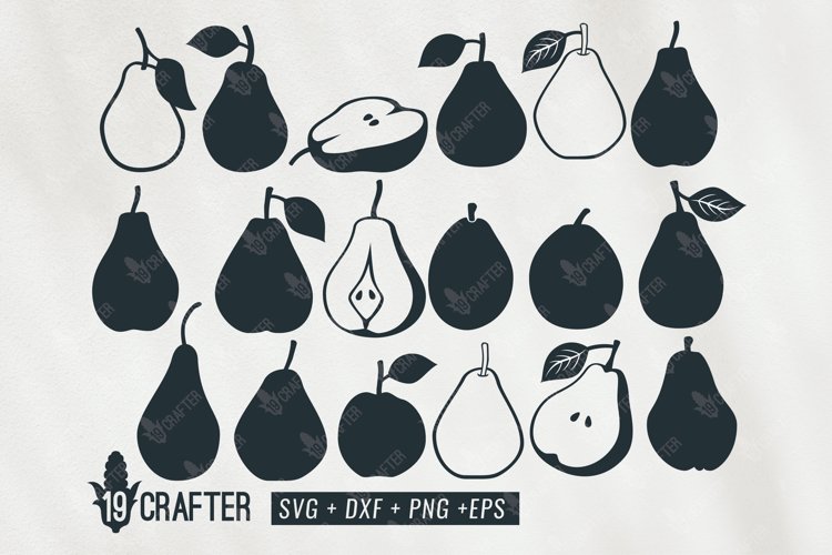 pear fruit svg bundle example image 1