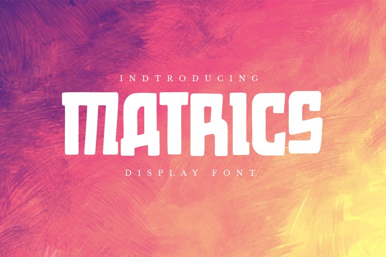 Matrics - Display Font example image 1