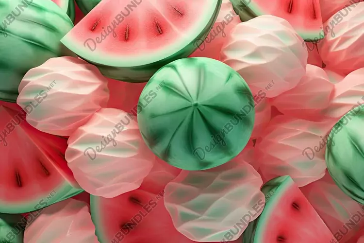 Watermelons Background Wallpaper