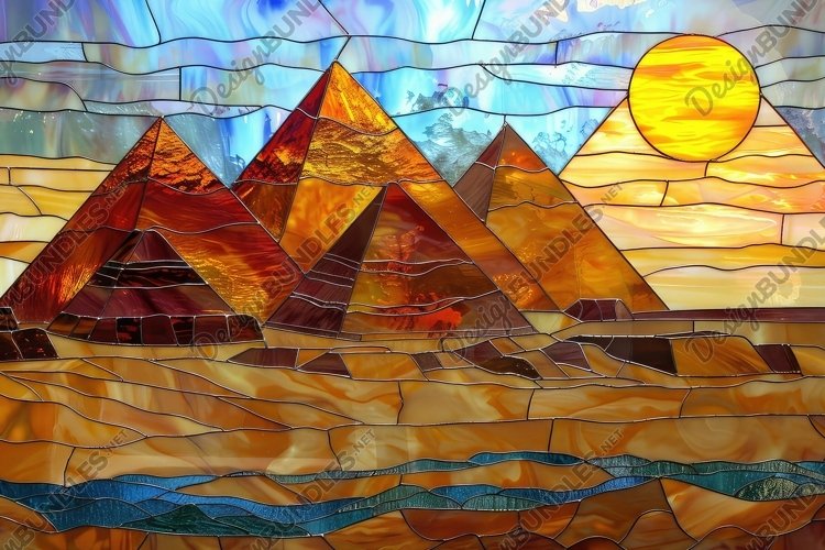 Stained Glass Texture Image 9