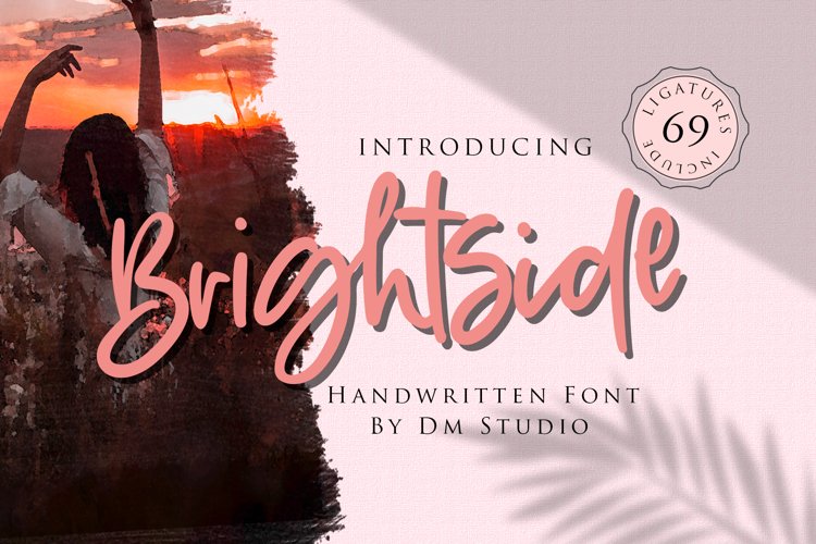 Brightside - Handwritten Brush Font example image 1
