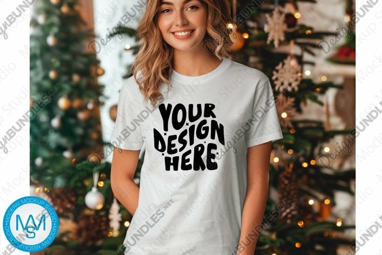 White Tshirt Mockup Image 24