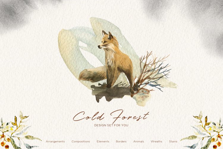 Cold forest- Winter Graphic Set example image 1