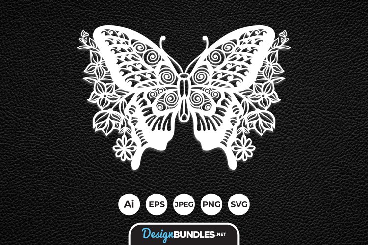 Butterfly Card Svg Image 16