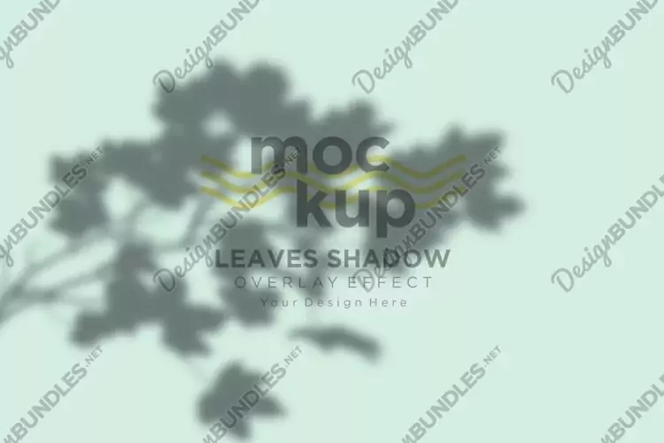 Leaves Shadow Overlay Effect Mockup