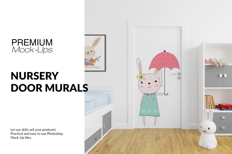 Door Murals in Nursery Set