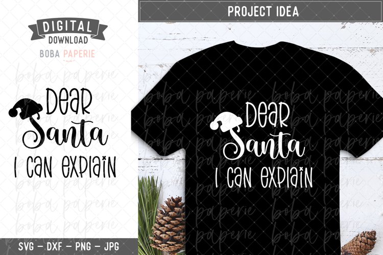 Dear Santa I Can Explain SVG example image 1
