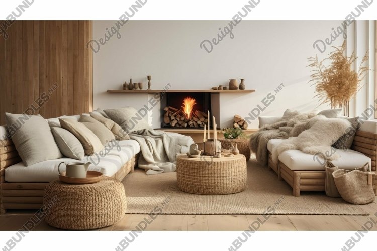 natural scandinavian interior room example image 1