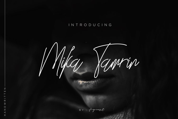 Mika Tamrin Font Signature example image 1