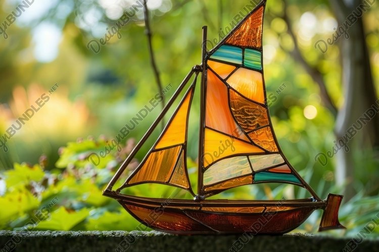 Stained Glass Texture Image 16