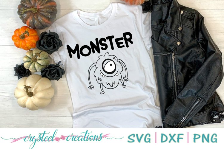 Monster SVG, DXF, PNG, EPS example image 1