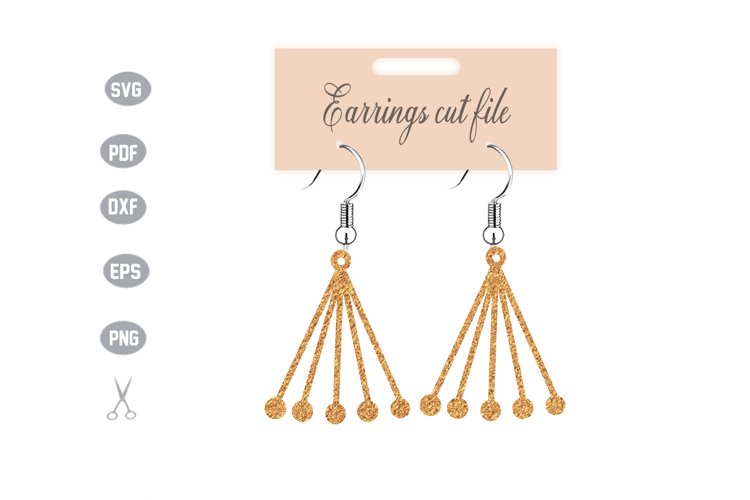 Earrings Template SVG example image 1