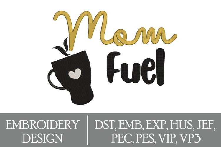 Coffee Machine Embroidery Design example image 1