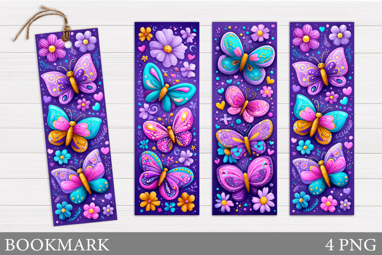 Butterflies Bookmark Design. Butterfly Bookmark Printable