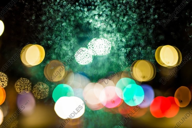 gorgeous bokeh, night of bright city lights and reflections example image 1