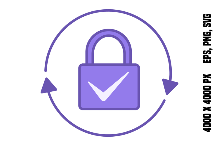 Colored Locked Icon