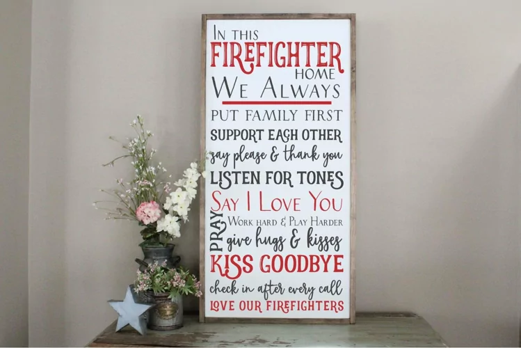 Firefighter Home Sign SVG, In This Firefighter Home SVG