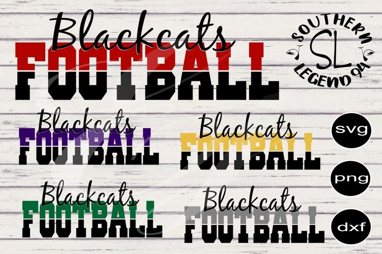 Blackcats Football Two Toned