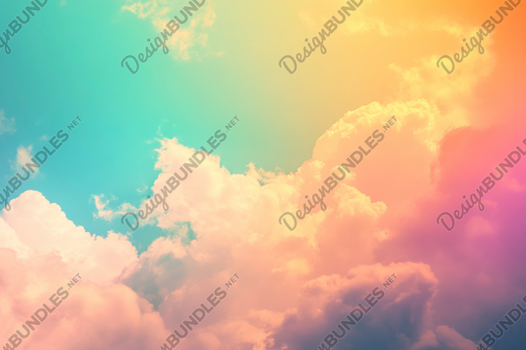Vibrant Clouds Background Wallpaper