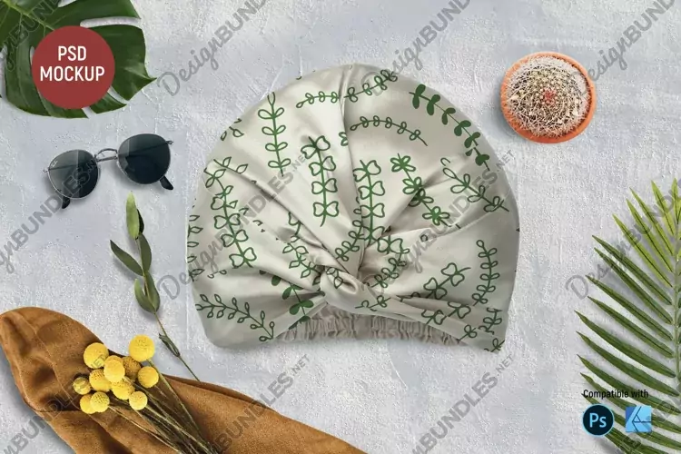 Silk Turban | Mockup