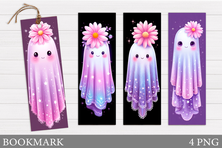 Cute Ghost Bookmark Printable. Cute Halloween Bookmark