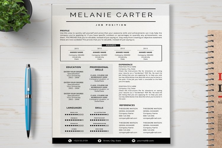 Resume Template example image 1