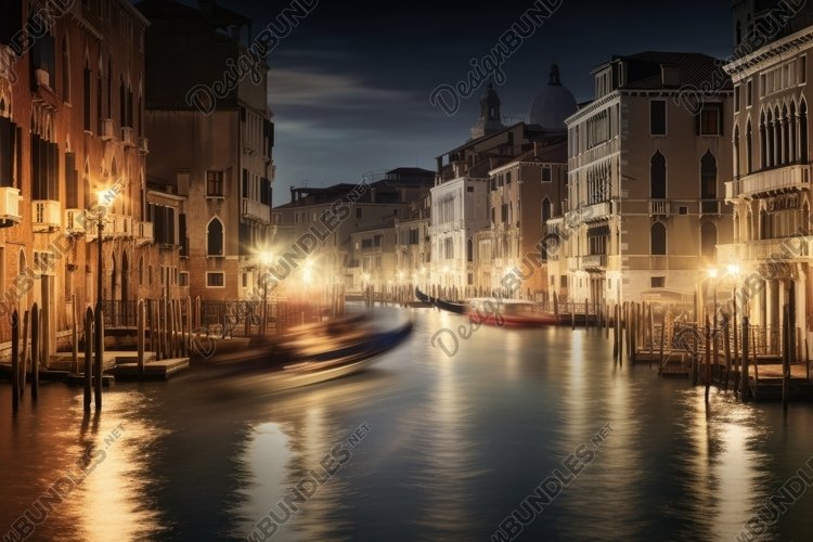 Blurred Grand Canal Background Wallpaper example image 1