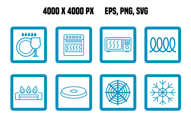 Colored Cookware Signs