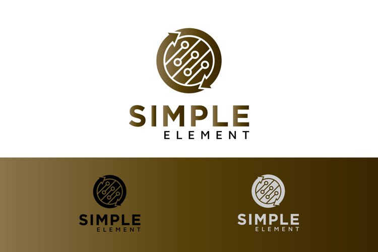 Simple Element Logo with a Circle Graphic example image 1