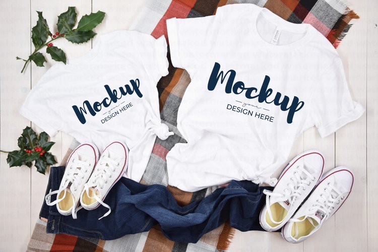 White Tshirt Mockup Image 19