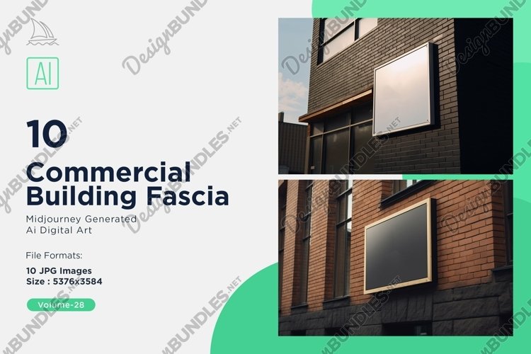 Commercial Building Fascia 10 Set V - 28