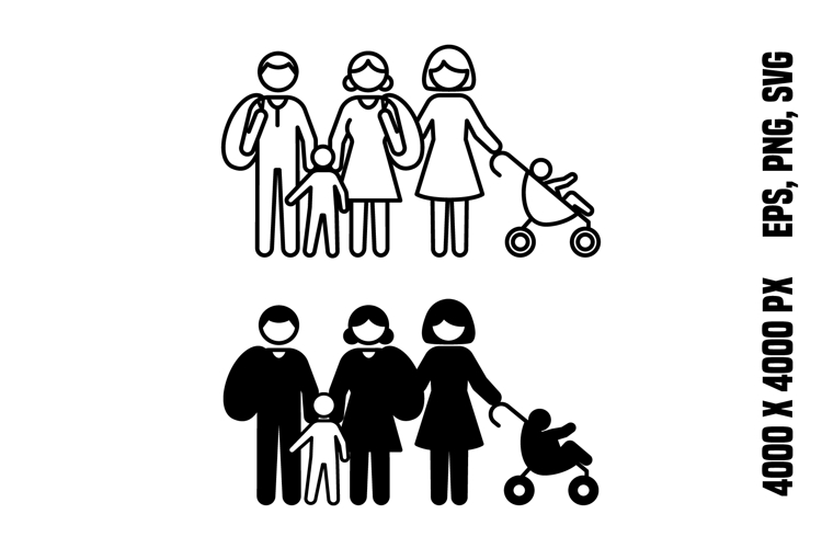 Children and Families Icons