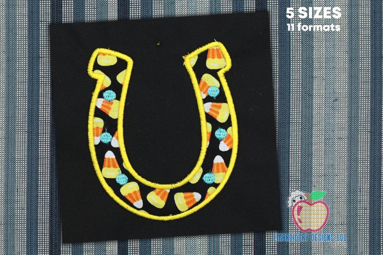 Horseshoe Applique Pattern example image 1