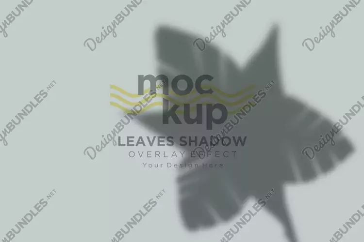 Leaves Shadow Overlay Effect Mockup