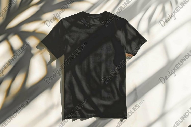 Black Tshirt Mockup Image 6