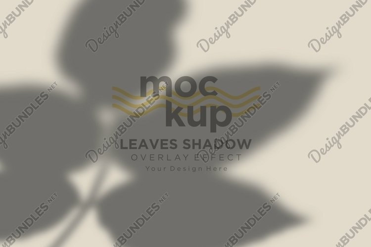 Leaves Shadow Overlay Effect Mockup example image 1