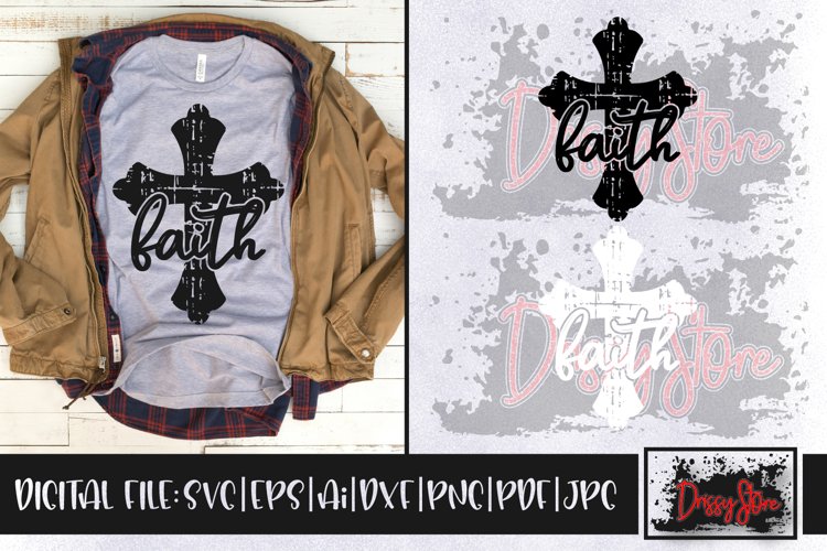 Faith SVG DXF Ai EPS PDF PNG JPG example image 1