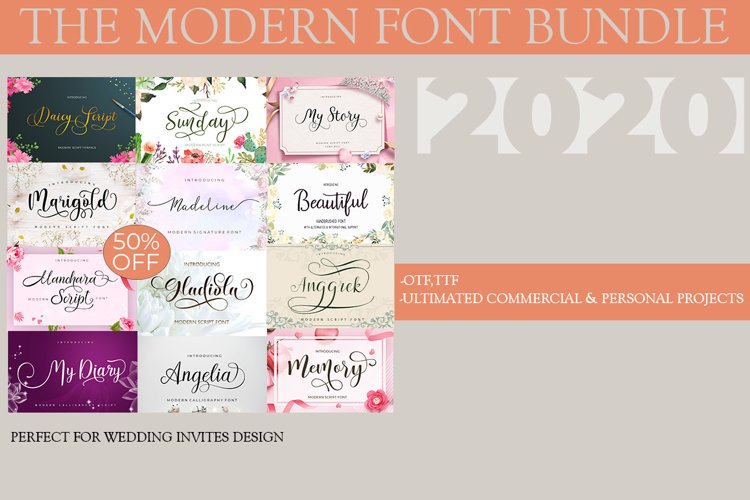 The Modern Font Bundle example image 1