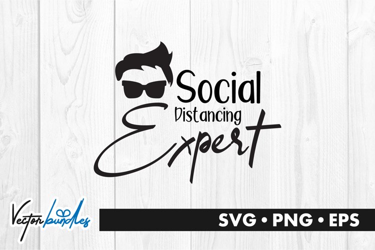 Social distancing expert quote svg
