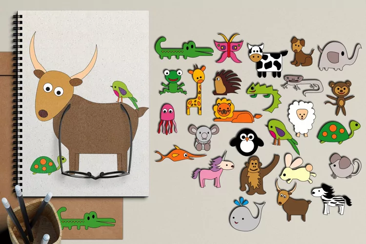 Alphabet animals graphics