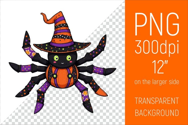 Halloween Spider Clipart | Halloween Party Design example image 1
