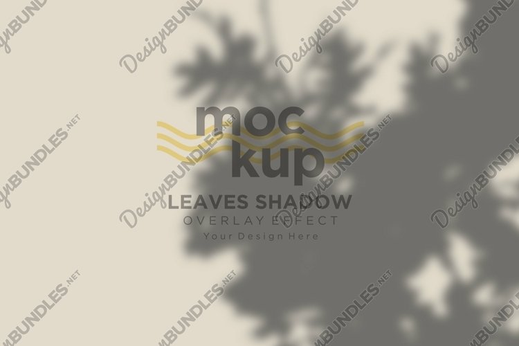 Leaves Shadow Overlay Effect Mockup example image 1