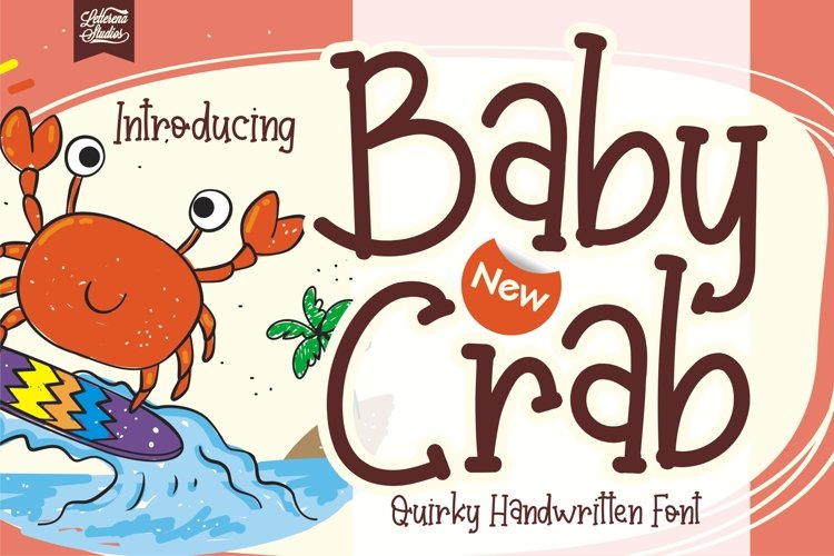 Baby Crab - Quirky Handwritten Font example image 1