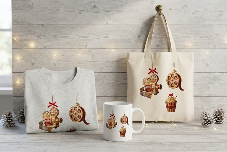 Elegant Cinema Christmas Ornaments Art