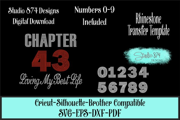Chapter with Custom Age Rhinestone SVG Template
