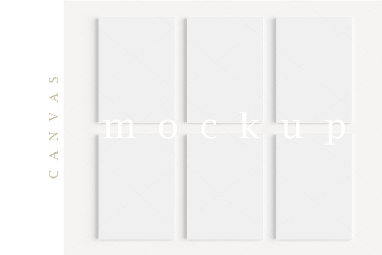 A4 Canvas Mockup Display Simple Modern Painting Mockup/M155 example image 1