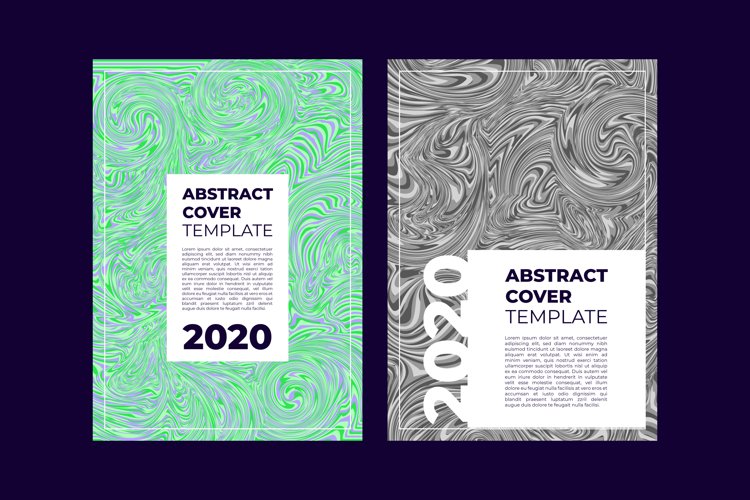 Cover Vector With Colorful Liquid example image 1