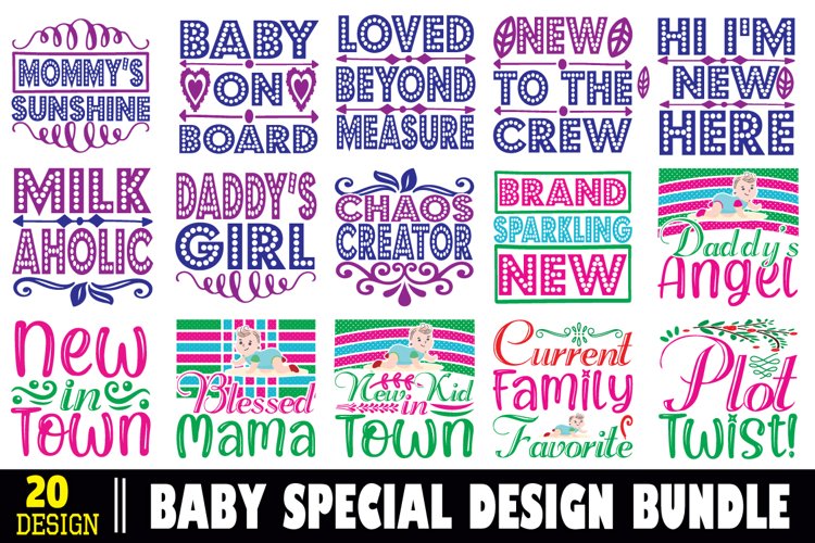 Baby Design T-Shirt Bundle