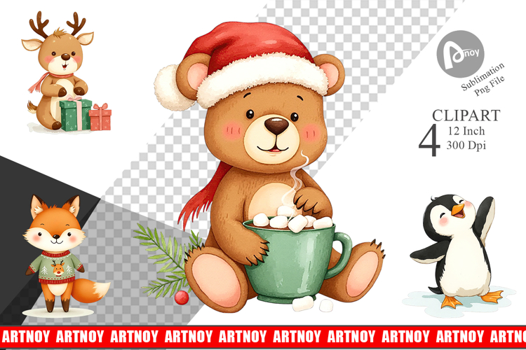 Christmas Watercolor Png Image 24